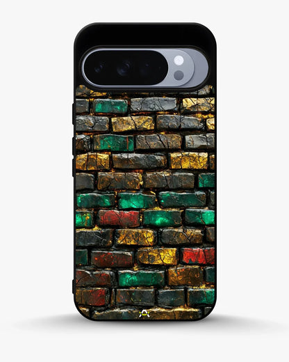Colorful Brick Wall Phone Case - Multicolor Urban Pattern for iPhone, Samsung, Pixel, OnePlus & Vivo