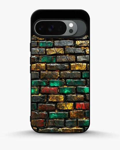 Colorful Brick Wall Phone Case - Multicolor Urban Pattern for iPhone, Samsung, Pixel, OnePlus & Vivo