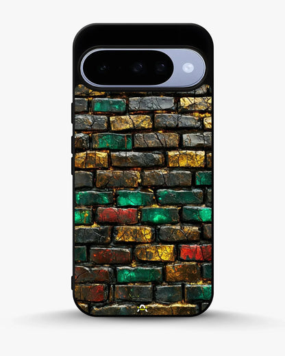 Colorful Brick Wall Phone Case - Multicolor Urban Pattern for iPhone, Samsung, Pixel, OnePlus & Vivo
