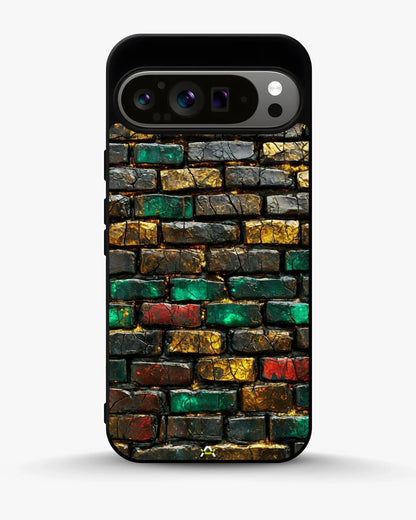 Colorful Brick Wall Phone Case - Multicolor Urban Pattern for iPhone, Samsung, Pixel, OnePlus & Vivo