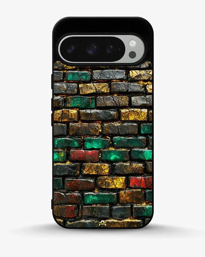 Colorful Brick Wall Phone Case - Multicolor Urban Pattern for iPhone, Samsung, Pixel, OnePlus & Vivo