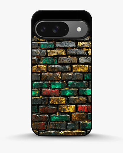 Colorful Brick Wall Phone Case - Multicolor Urban Pattern for iPhone, Samsung, Pixel, OnePlus & Vivo