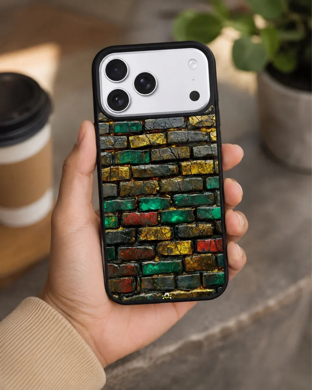 Colorful Brick Wall Phone Case - Multicolor Urban Pattern for iPhone, Samsung, Pixel, OnePlus & Vivo