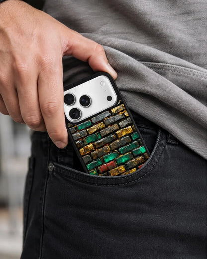 Colorful Brick Wall Phone Case - Multicolor Urban Pattern for iPhone, Samsung, Pixel, OnePlus & Vivo