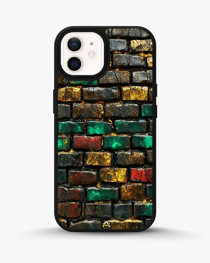 Colorful Brick Wall Phone Case - Multicolor Urban Pattern for iPhone, Samsung, Pixel, OnePlus & Vivo