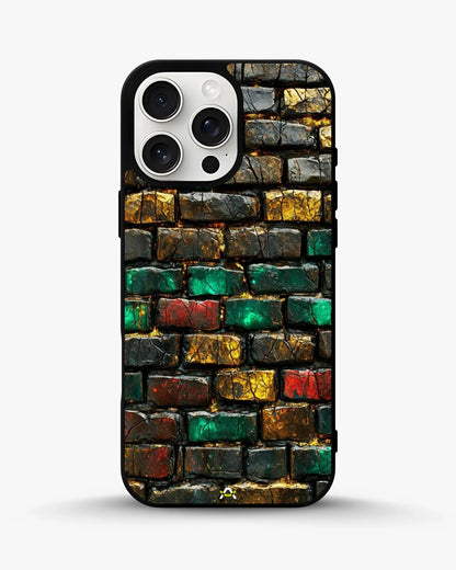 Colorful Brick Wall Phone Case - Multicolor Urban Pattern for iPhone, Samsung, Pixel, OnePlus & Vivo