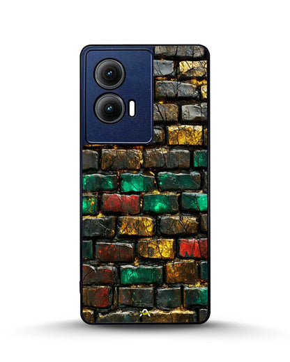 Colorful Brick Wall Phone Case - Multicolor Urban Pattern for iPhone, Samsung, Pixel, OnePlus & Vivo