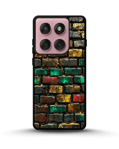 Colorful Brick Wall Phone Case - Multicolor Urban Pattern for iPhone, Samsung, Pixel, OnePlus & Vivo
