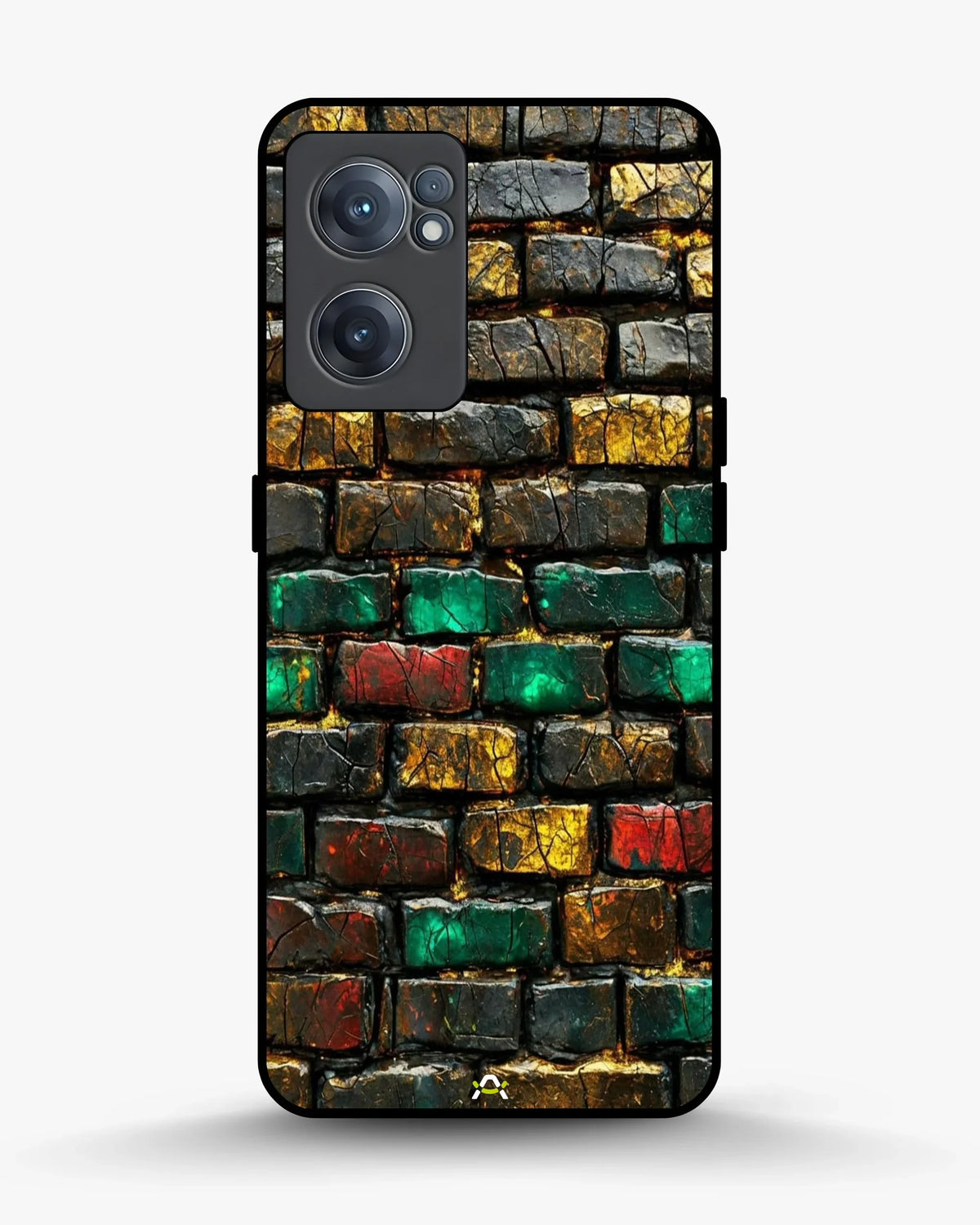 Colorful Brick Wall Phone Case - Multicolor Urban Pattern for iPhone, Samsung, Pixel, OnePlus & Vivo