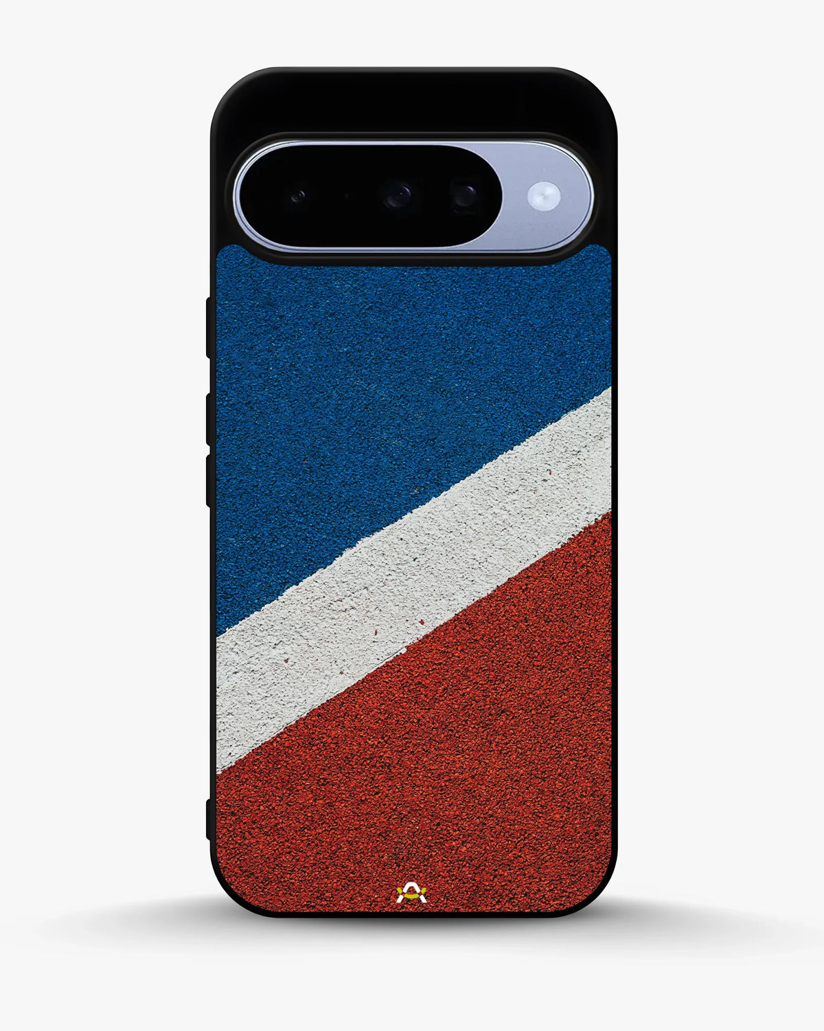 Diagonal Stripes Phone Case - Blue & Red Textured Print for iPhone, Samsung, Pixel, OnePlus & Vivo