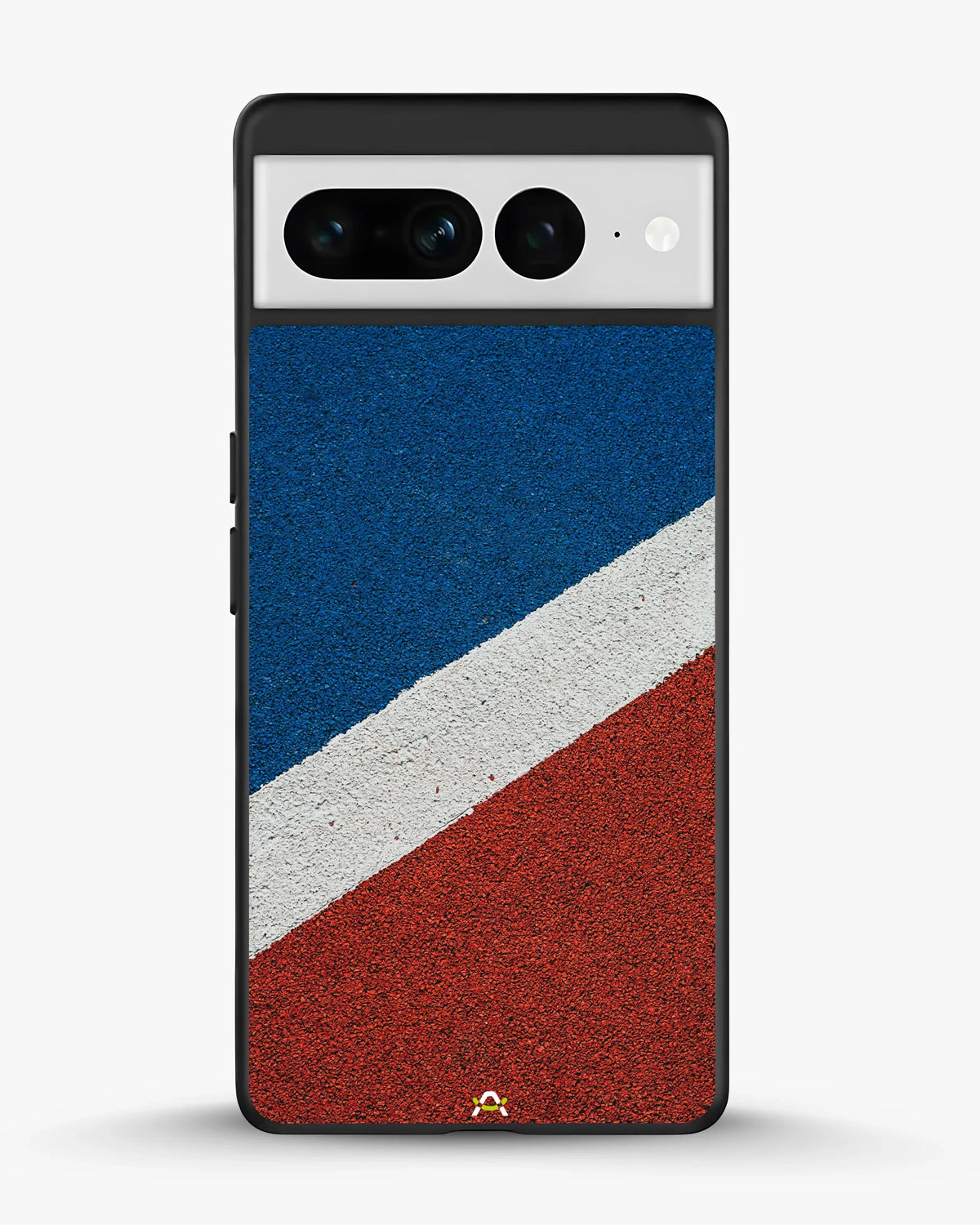 Diagonal Stripes Phone Case - Blue & Red Textured Print for iPhone, Samsung, Pixel, OnePlus & Vivo