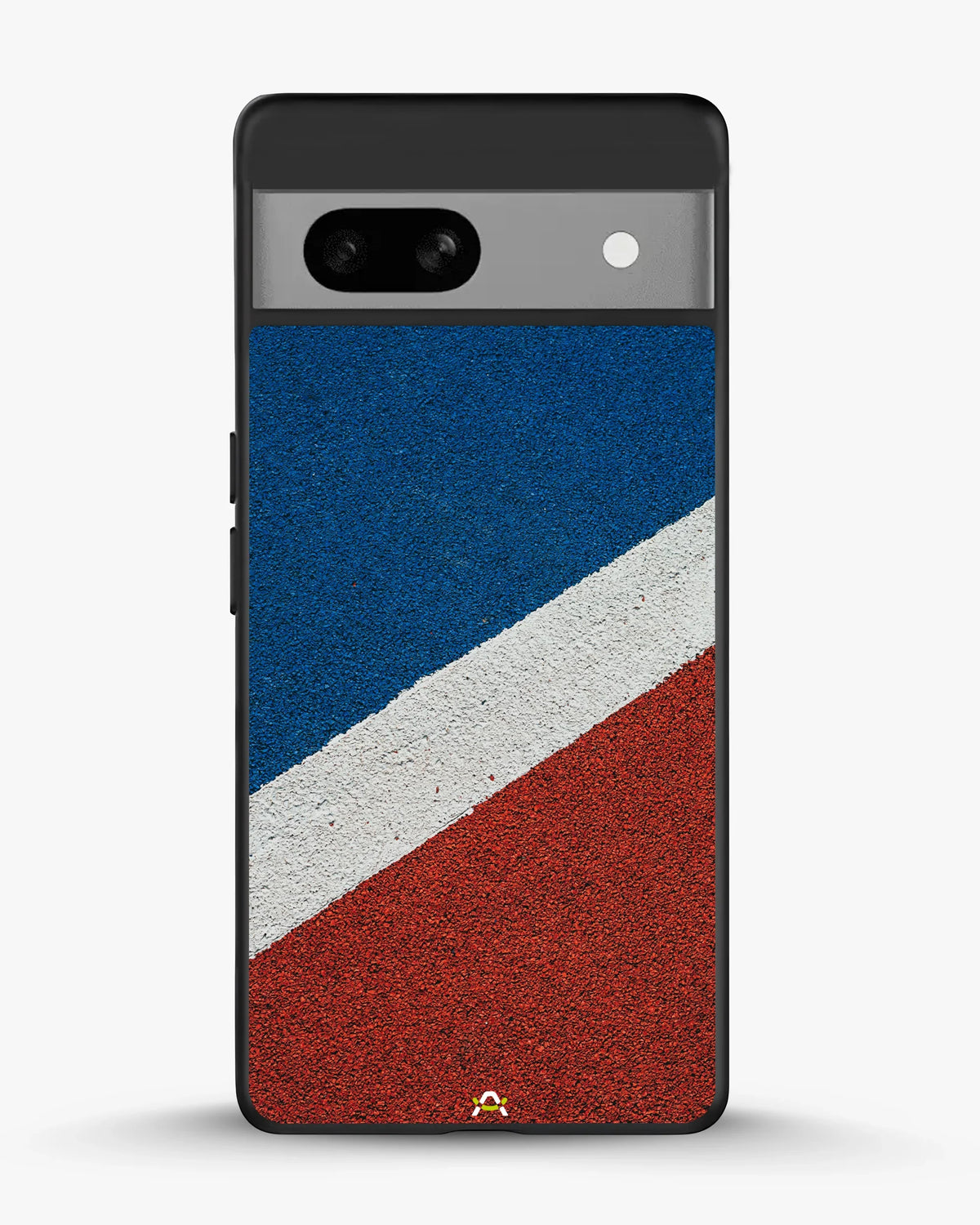 Diagonal Stripes Phone Case - Blue & Red Textured Print for iPhone, Samsung, Pixel, OnePlus & Vivo