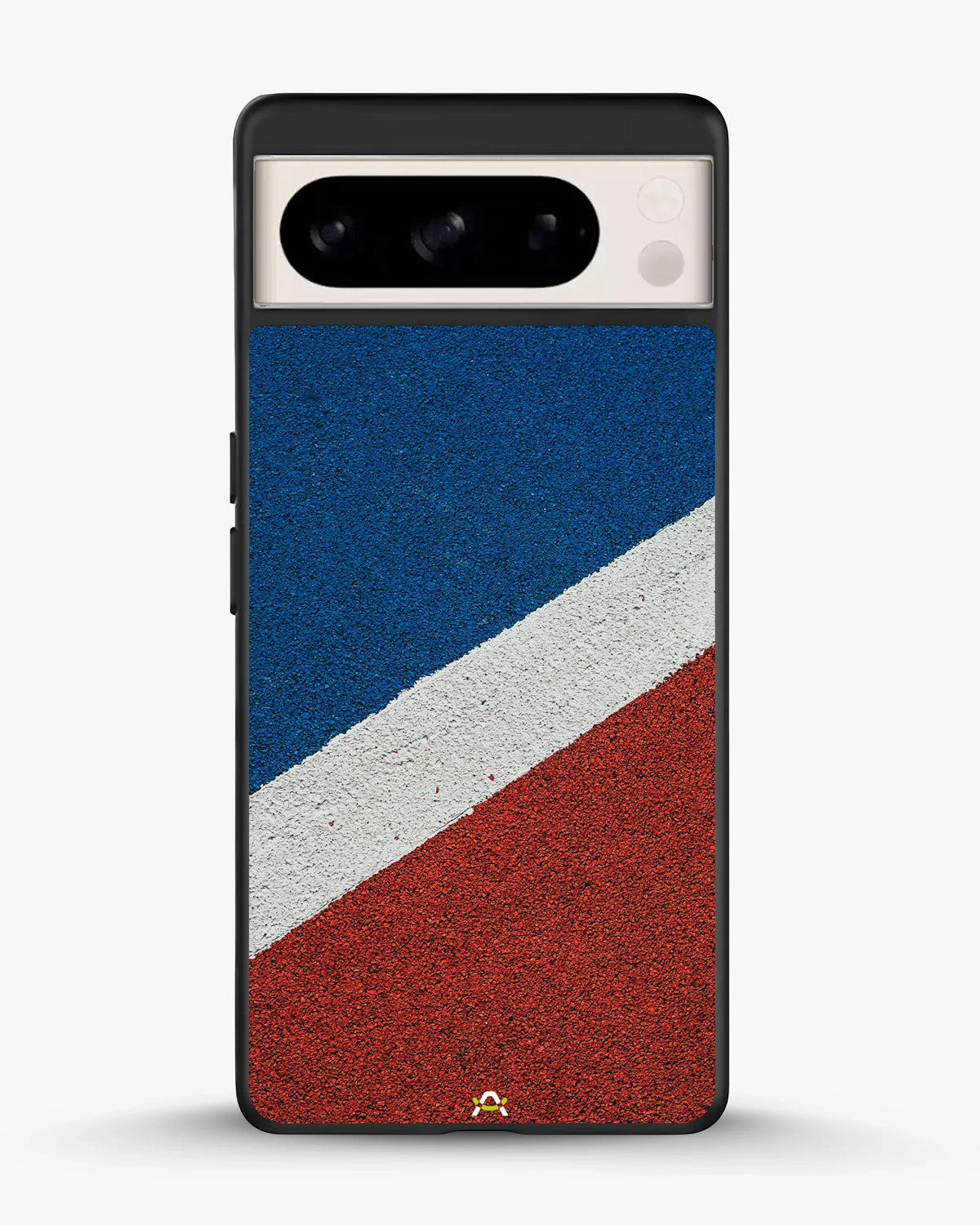 Diagonal Stripes Phone Case - Blue & Red Textured Print for iPhone, Samsung, Pixel, OnePlus & Vivo