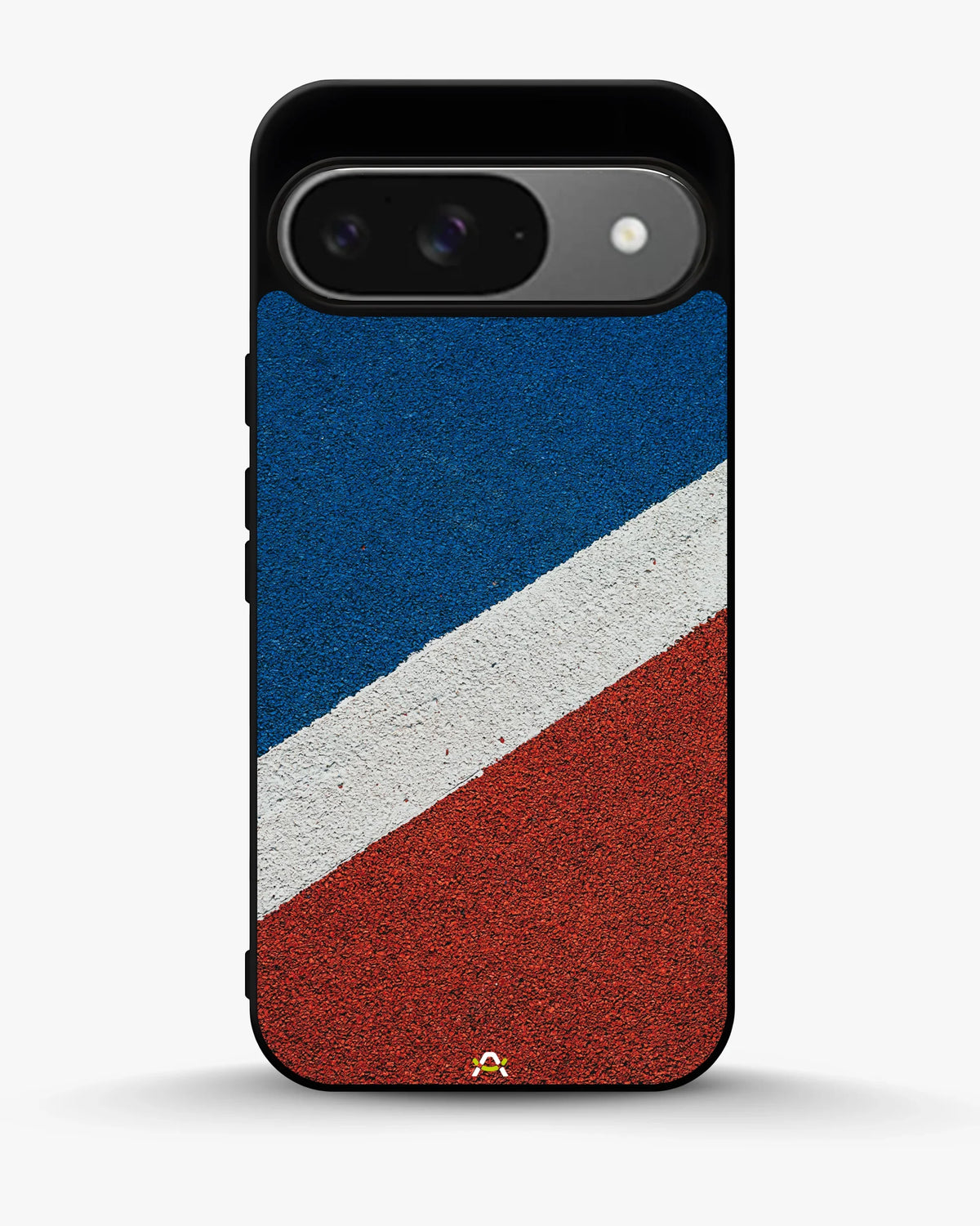 Diagonal Stripes Phone Case - Blue & Red Textured Print for iPhone, Samsung, Pixel, OnePlus & Vivo