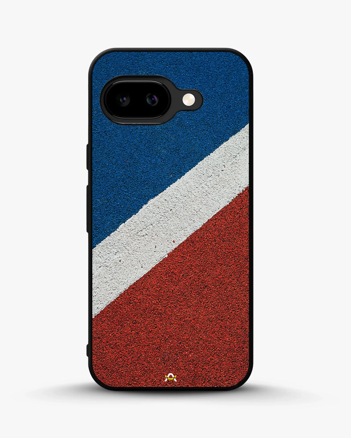 Diagonal Stripes Phone Case - Blue & Red Textured Print for iPhone, Samsung, Pixel, OnePlus & Vivo