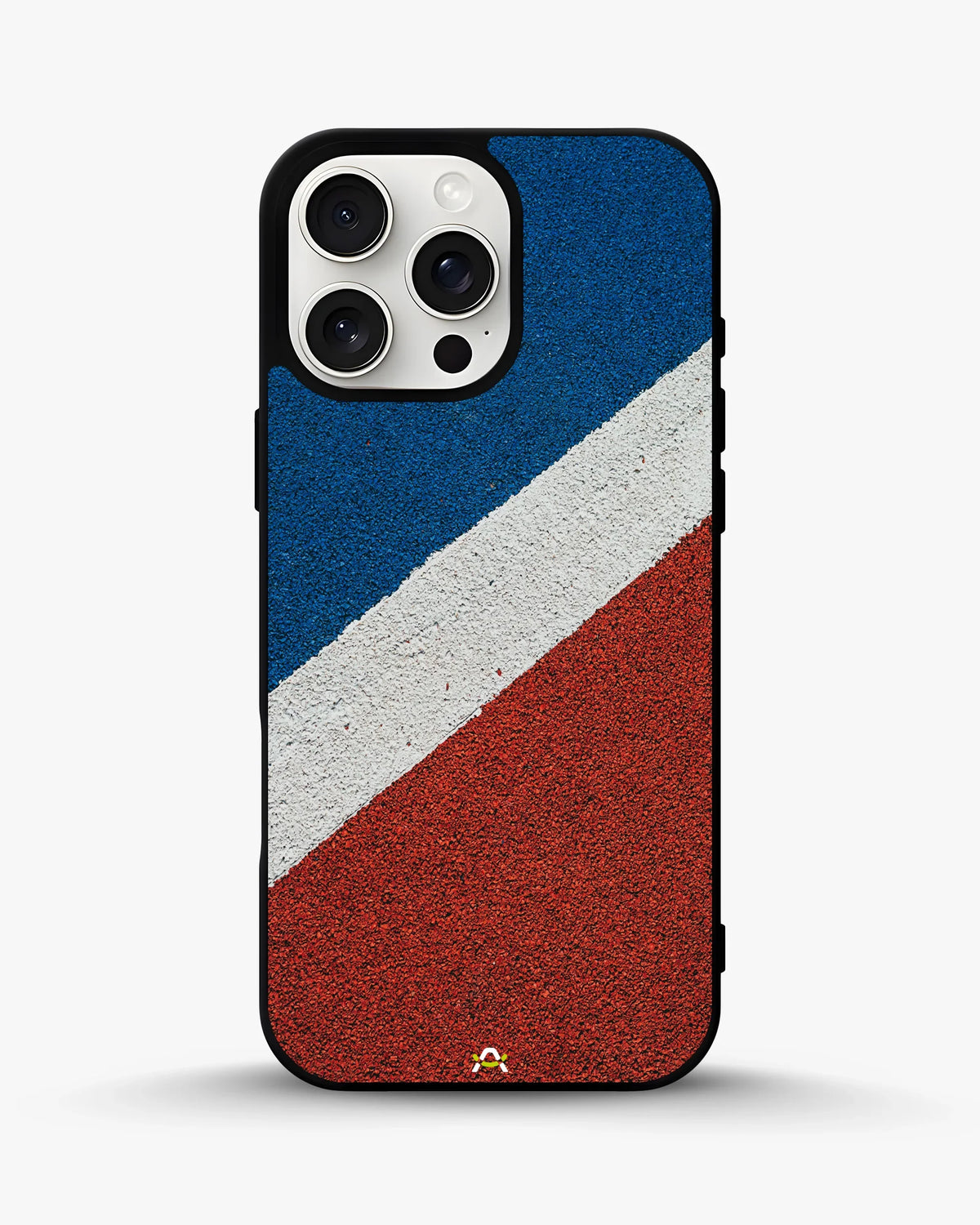 Diagonal Stripes Phone Case - Blue & Red Textured Print for iPhone, Samsung, Pixel, OnePlus & Vivo