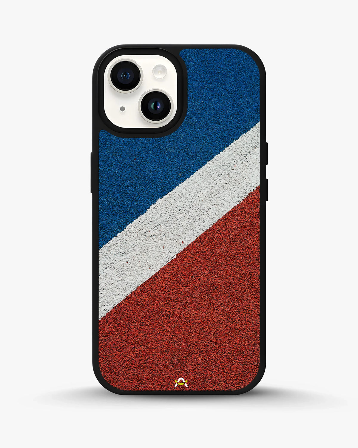 Diagonal Stripes Phone Case - Blue & Red Textured Print for iPhone, Samsung, Pixel, OnePlus & Vivo