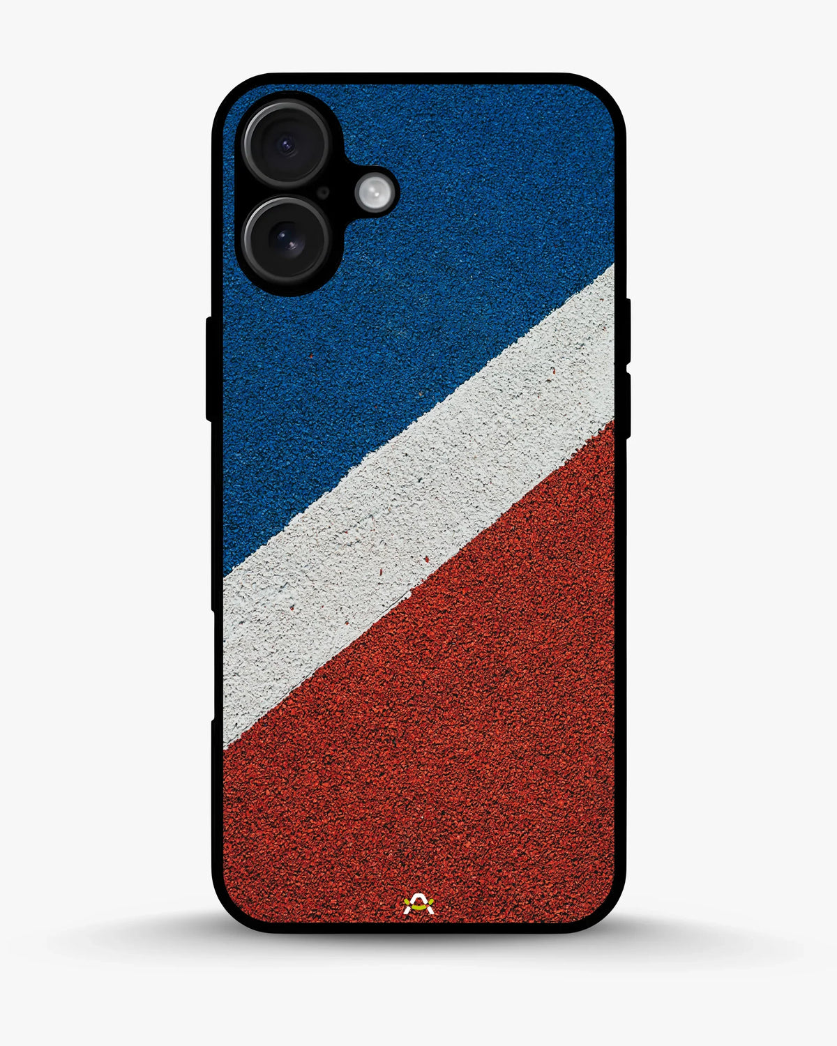 Diagonal Stripes Phone Case - Blue & Red Textured Print for iPhone, Samsung, Pixel, OnePlus & Vivo