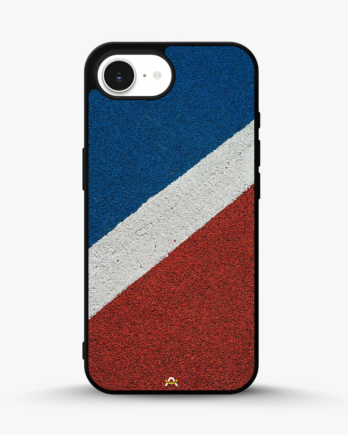 Diagonal Stripes Phone Case - Blue & Red Textured Print for iPhone, Samsung, Pixel, OnePlus & Vivo