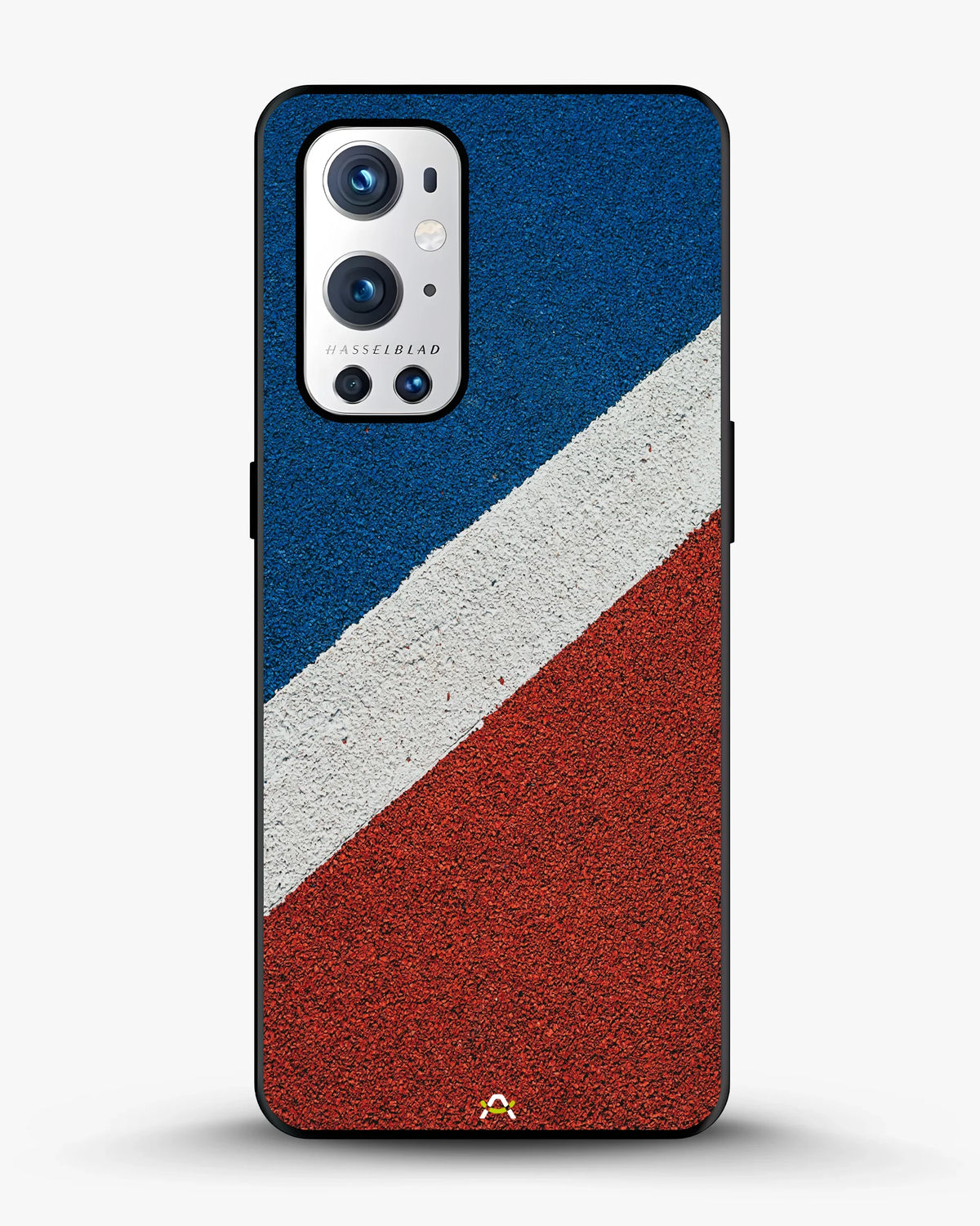 Diagonal Stripes Phone Case - Blue & Red Textured Print for iPhone, Samsung, Pixel, OnePlus & Vivo
