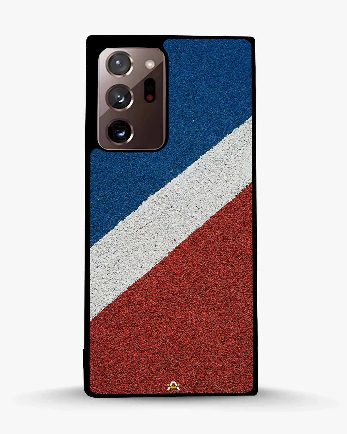 Diagonal Stripes Phone Case - Blue & Red Textured Print for iPhone, Samsung, Pixel, OnePlus & Vivo