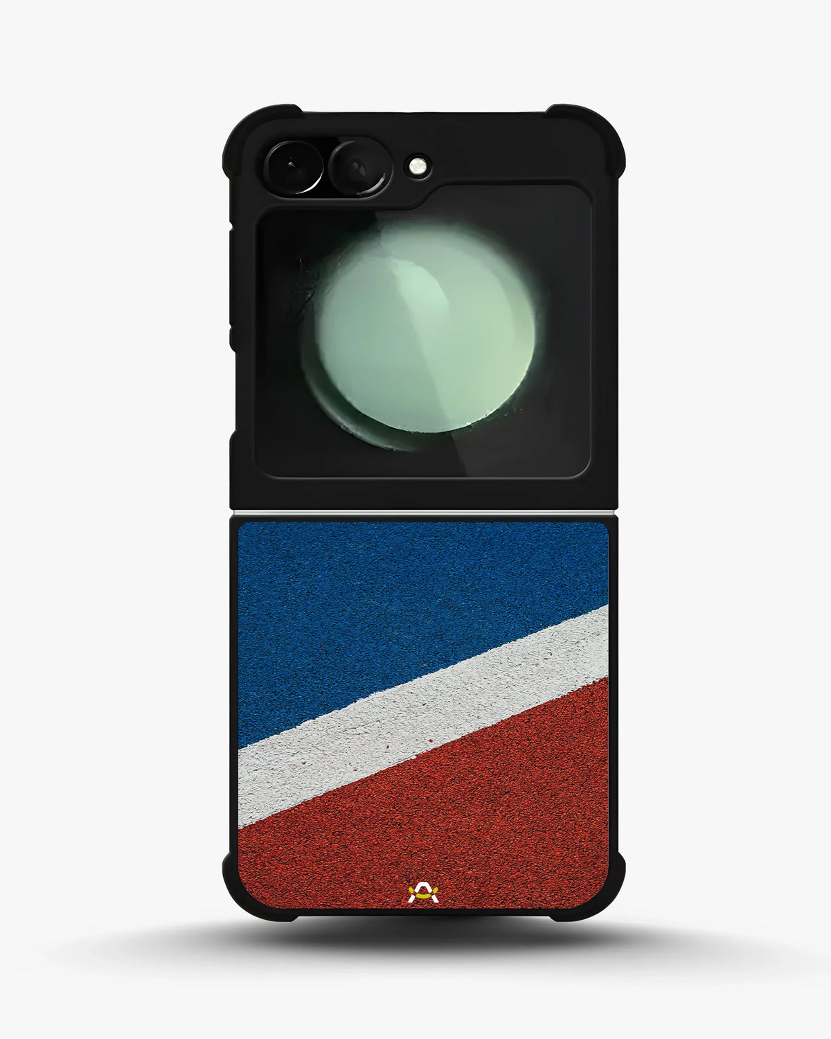 Diagonal Stripes Phone Case - Blue & Red Textured Print for iPhone, Samsung, Pixel, OnePlus & Vivo
