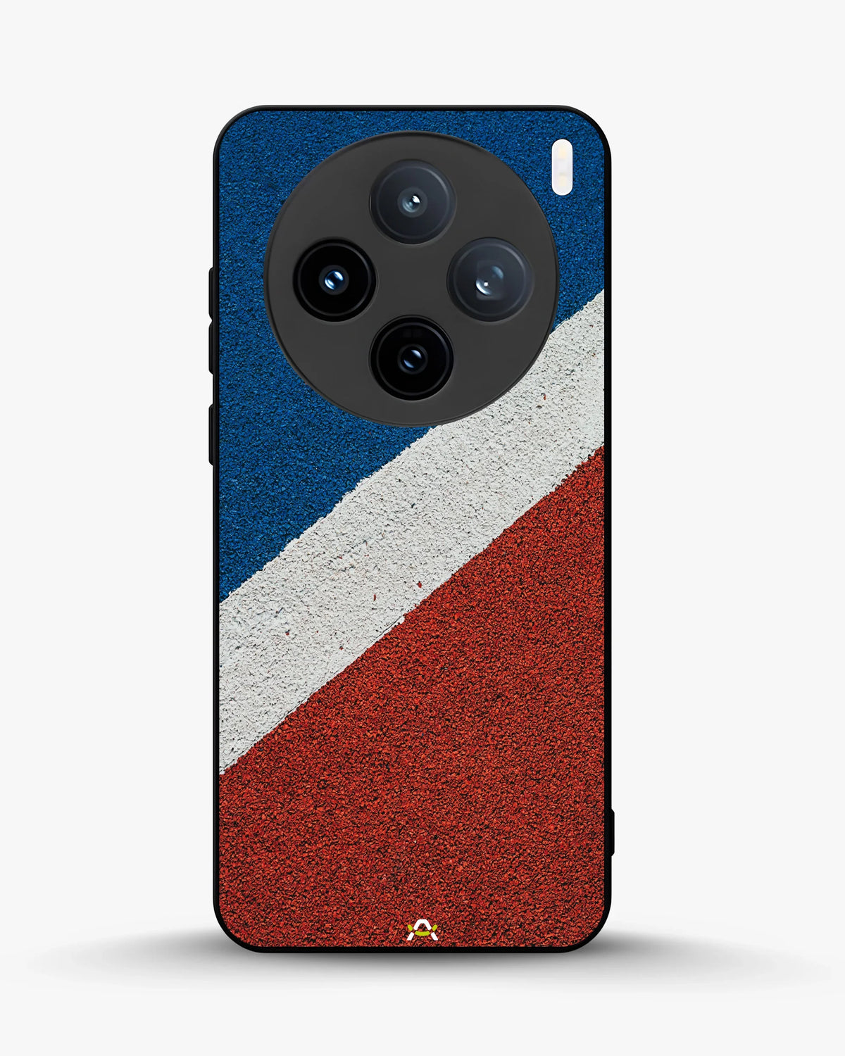 Diagonal Stripes Phone Case - Blue & Red Textured Print for iPhone, Samsung, Pixel, OnePlus & Vivo