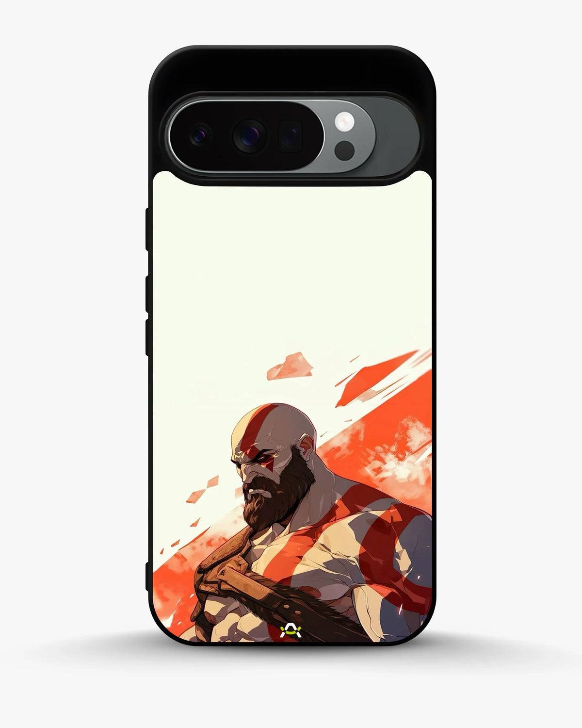 Fierce Warrior Phone Case - Bold Red & White Fighter Print for iPhone, Samsung, Pixel, OnePlus & Vivo