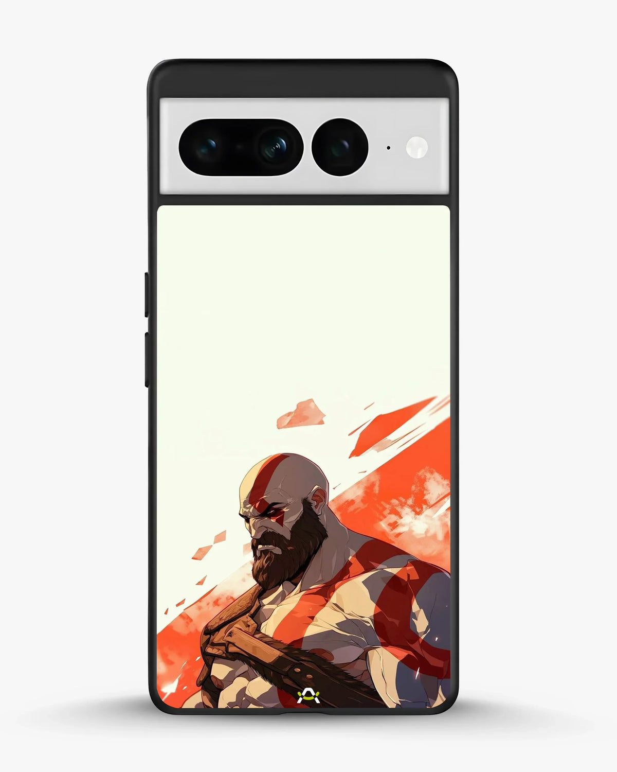 Fierce Warrior Phone Case - Bold Red & White Fighter Print for iPhone, Samsung, Pixel, OnePlus & Vivo
