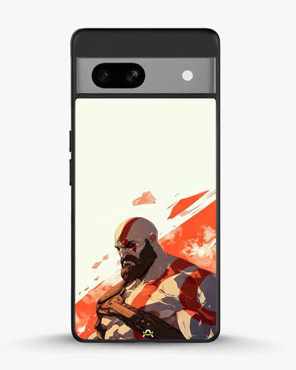 Fierce Warrior Phone Case - Bold Red & White Fighter Print for iPhone, Samsung, Pixel, OnePlus & Vivo