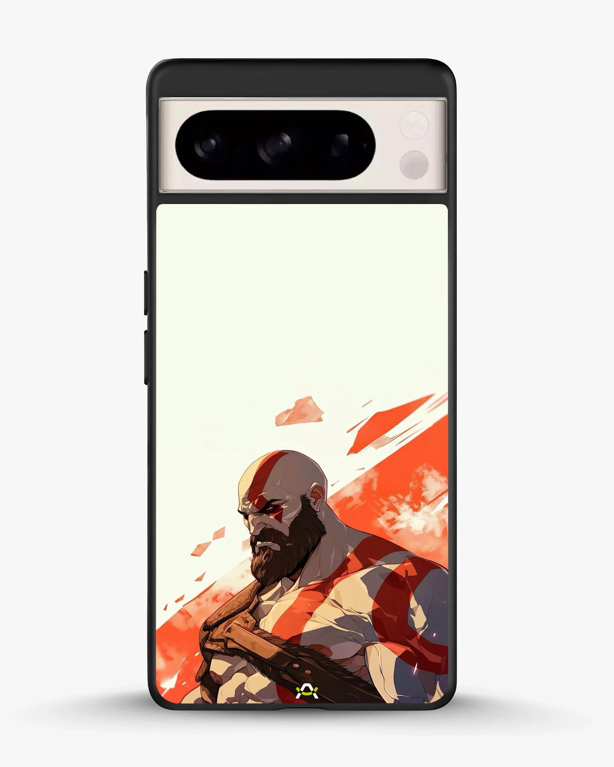 Fierce Warrior Phone Case - Bold Red & White Fighter Print for iPhone, Samsung, Pixel, OnePlus & Vivo