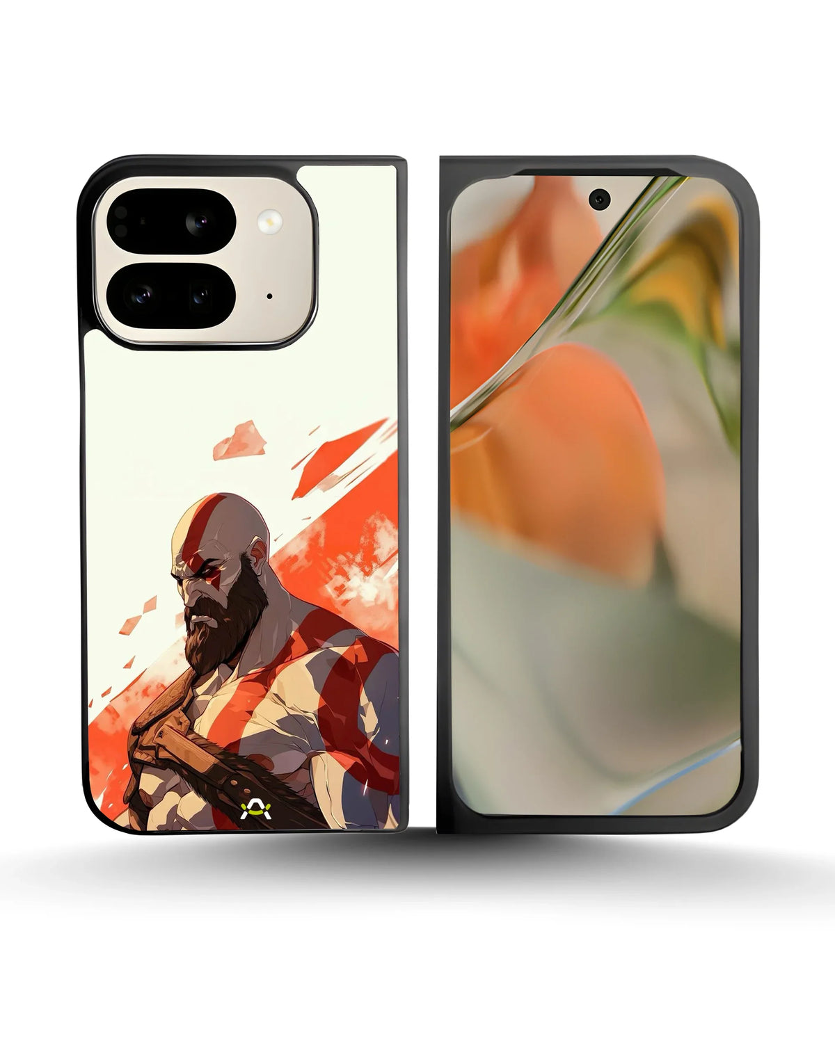 Fierce Warrior Phone Case - Bold Red & White Fighter Print for iPhone, Samsung, Pixel, OnePlus & Vivo