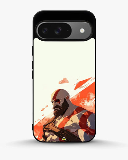 Fierce Warrior Phone Case - Bold Red & White Fighter Print for iPhone, Samsung, Pixel, OnePlus & Vivo