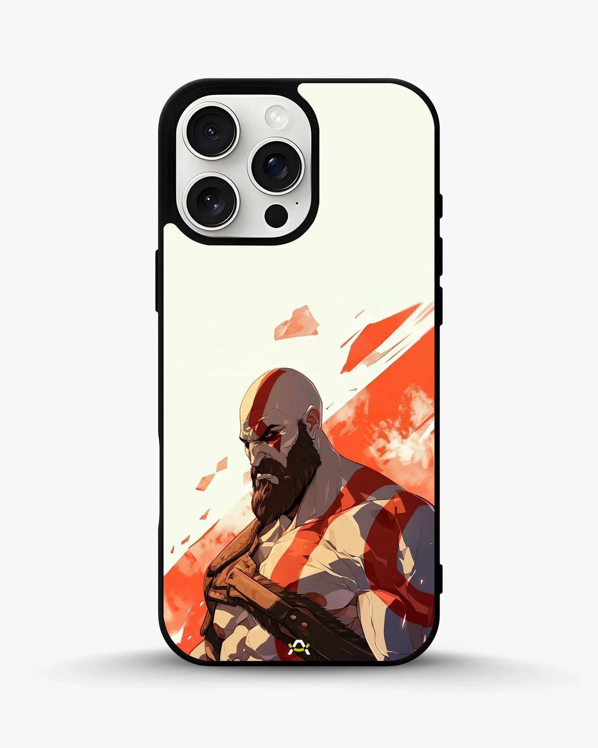 Fierce Warrior Phone Case - Bold Red & White Fighter Print for iPhone, Samsung, Pixel, OnePlus & Vivo