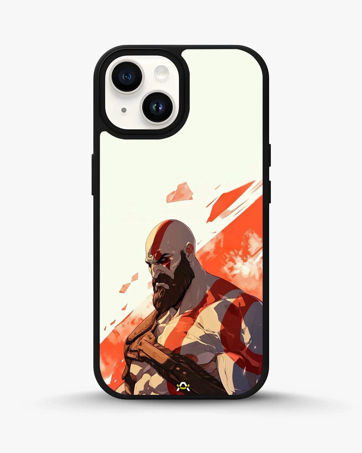 Fierce Warrior Phone Case - Bold Red & White Fighter Print for iPhone, Samsung, Pixel, OnePlus & Vivo