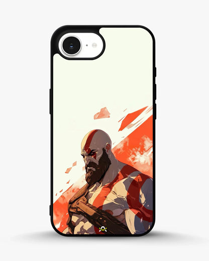 Fierce Warrior Phone Case - Bold Red & White Fighter Print for iPhone, Samsung, Pixel, OnePlus & Vivo