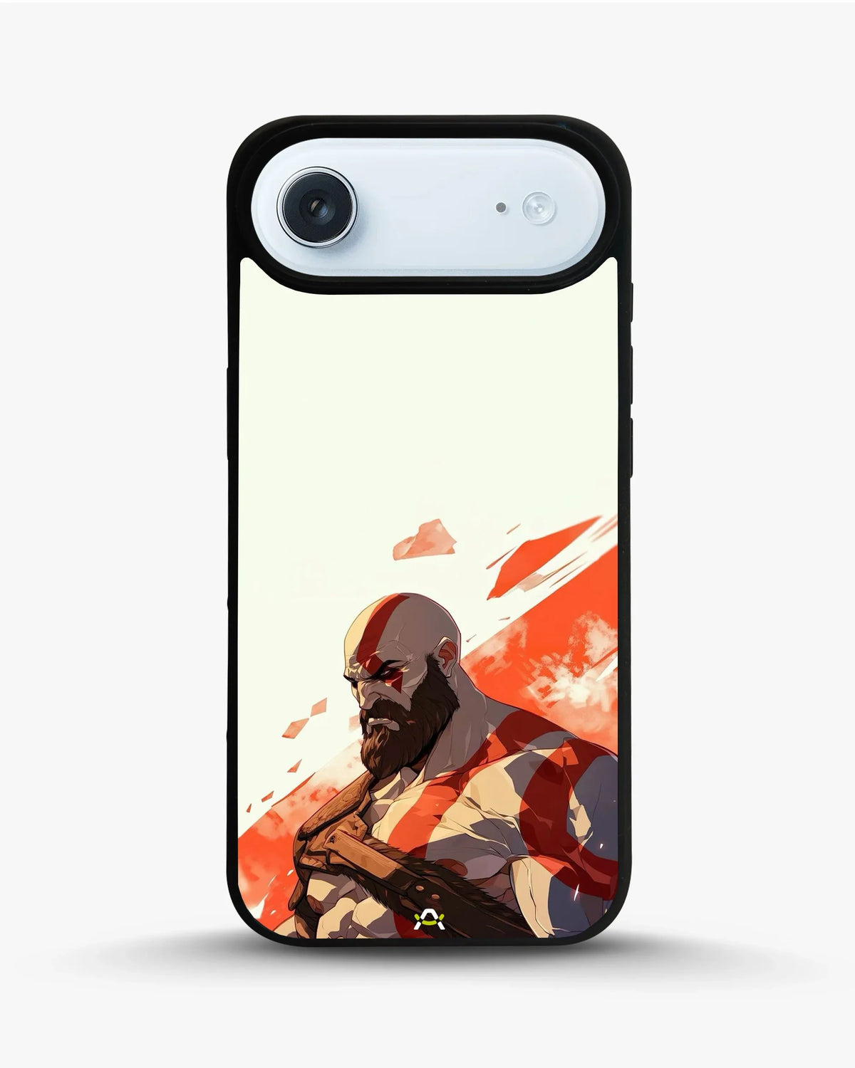 Fierce Warrior Phone Case - Bold Red & White Fighter Print for iPhone, Samsung, Pixel, OnePlus & Vivo