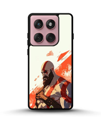 Fierce Warrior Phone Case - Bold Red & White Fighter Print for iPhone, Samsung, Pixel, OnePlus & Vivo