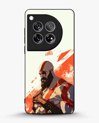 Fierce Warrior Phone Case - Bold Red & White Fighter Print for iPhone, Samsung, Pixel, OnePlus & Vivo
