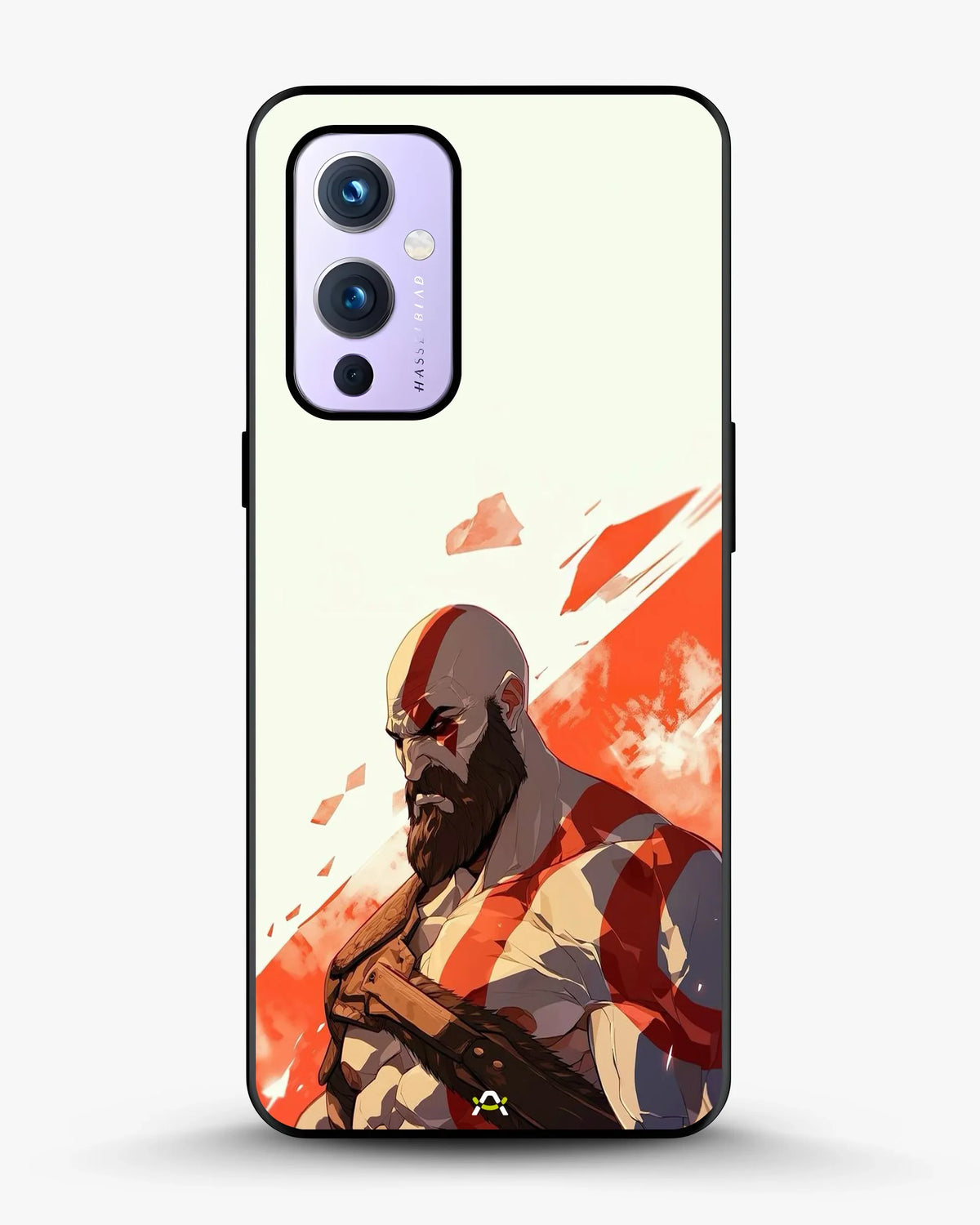 Fierce Warrior Phone Case - Bold Red & White Fighter Print for iPhone, Samsung, Pixel, OnePlus & Vivo