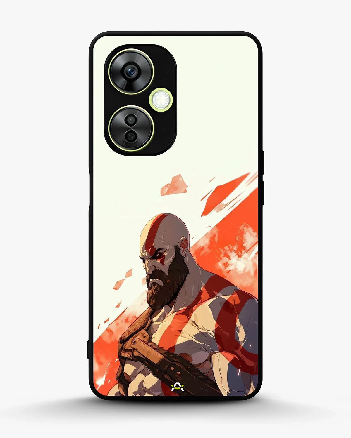 Fierce Warrior Phone Case - Bold Red & White Fighter Print for iPhone, Samsung, Pixel, OnePlus & Vivo