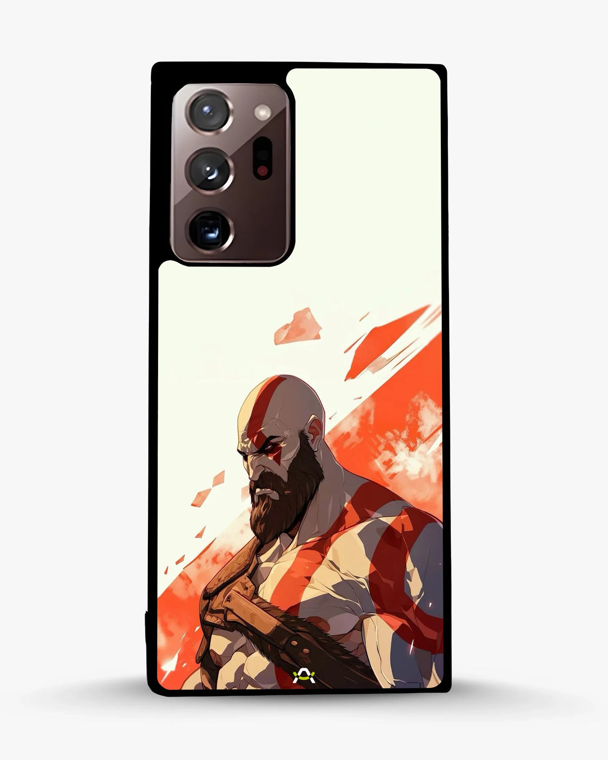 Fierce Warrior Phone Case - Bold Red & White Fighter Print for iPhone, Samsung, Pixel, OnePlus & Vivo