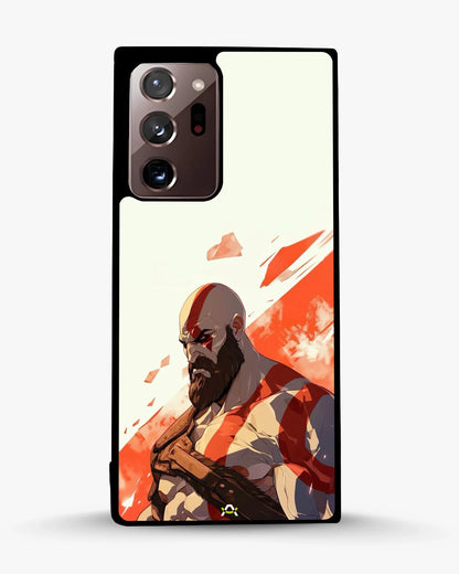 Fierce Warrior Phone Case - Bold Red & White Fighter Print for iPhone, Samsung, Pixel, OnePlus & Vivo