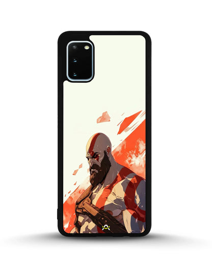 Fierce Warrior Phone Case - Bold Red & White Fighter Print for iPhone, Samsung, Pixel, OnePlus & Vivo