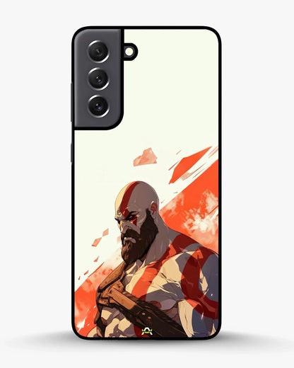 Fierce Warrior Phone Case - Bold Red & White Fighter Print for iPhone, Samsung, Pixel, OnePlus & Vivo