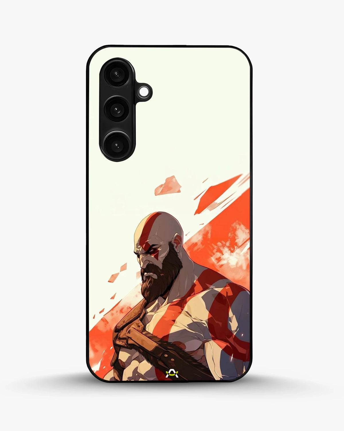Fierce Warrior Phone Case - Bold Red & White Fighter Print for iPhone, Samsung, Pixel, OnePlus & Vivo