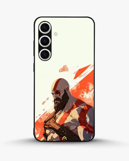 Fierce Warrior Phone Case - Bold Red & White Fighter Print for iPhone, Samsung, Pixel, OnePlus & Vivo