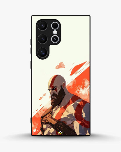 Fierce Warrior Phone Case - Bold Red & White Fighter Print for iPhone, Samsung, Pixel, OnePlus & Vivo