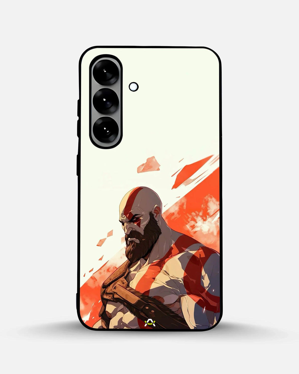 Fierce Warrior Phone Case - Bold Red & White Fighter Print for iPhone, Samsung, Pixel, OnePlus & Vivo