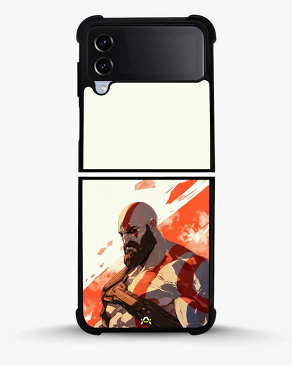 Fierce Warrior Phone Case - Bold Red & White Fighter Print for iPhone, Samsung, Pixel, OnePlus & Vivo